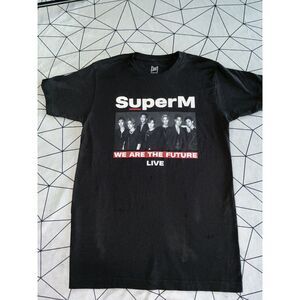SuperM Tour T Shirt Size M Black Kpop SM Entertainment Merch